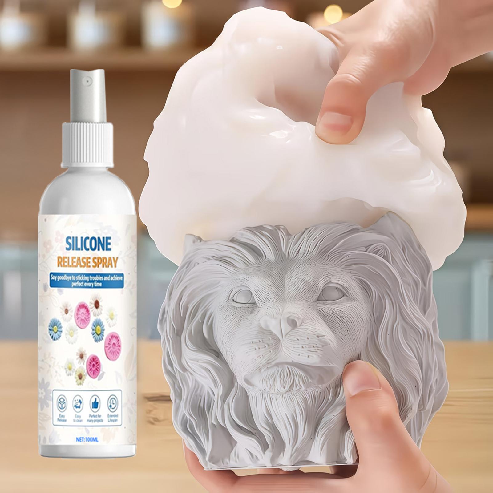 Release Spray Silicone - 100ml 簡単脱型モールドリリーススプレー レジン脱型剤 エポキシシリコン工芸用 ノンスティックスプレー 初心者・プロ向け