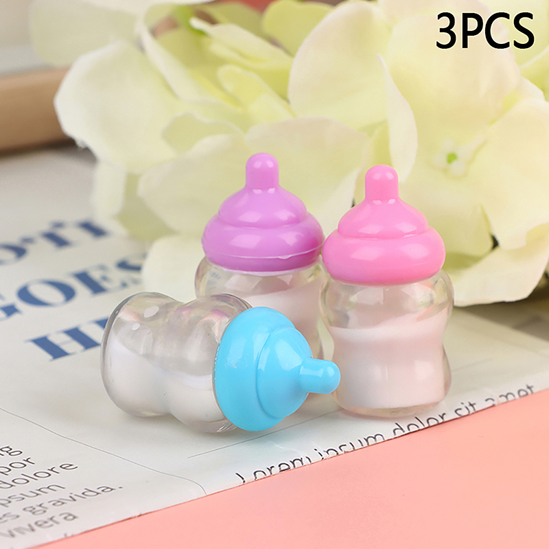 3 個ドールハウス哺乳瓶アクセサリーままごとおもちゃ家具ドー - Resin Art Baby のレビューと価格