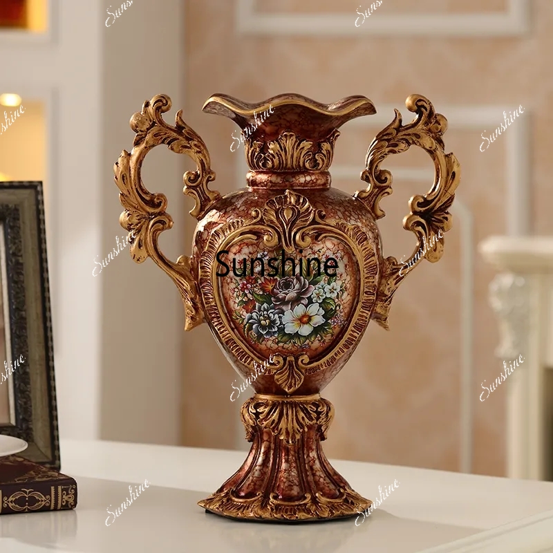 ヨーロッパの豪華な宮殿樹脂製花瓶装飾品、家の部屋のデスクトッ - Resin Art Wedding Gift のレビューと価格