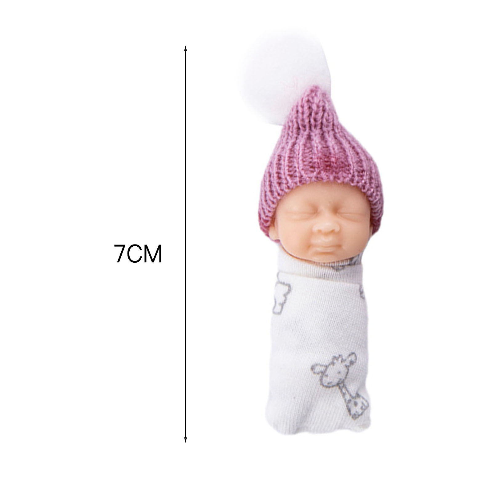 リボーンドール 7cm ミニチュア 可愛い眠っている赤ちゃん - Resin Art Baby のレビューと価格